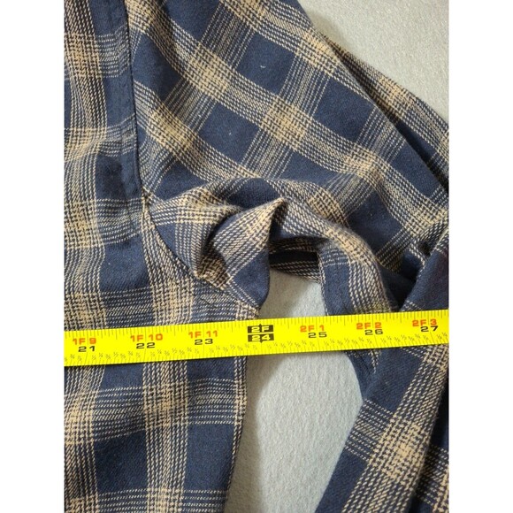 A*sholes Live Forever Flannel Shirt Men XXL Blue Plaid Smoking Skull Embrodiey - Picture 8 of 8